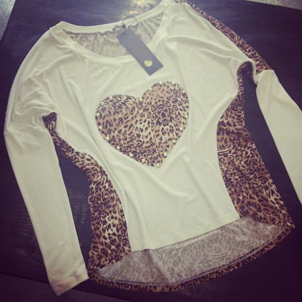 Blusa Aplique de Onça